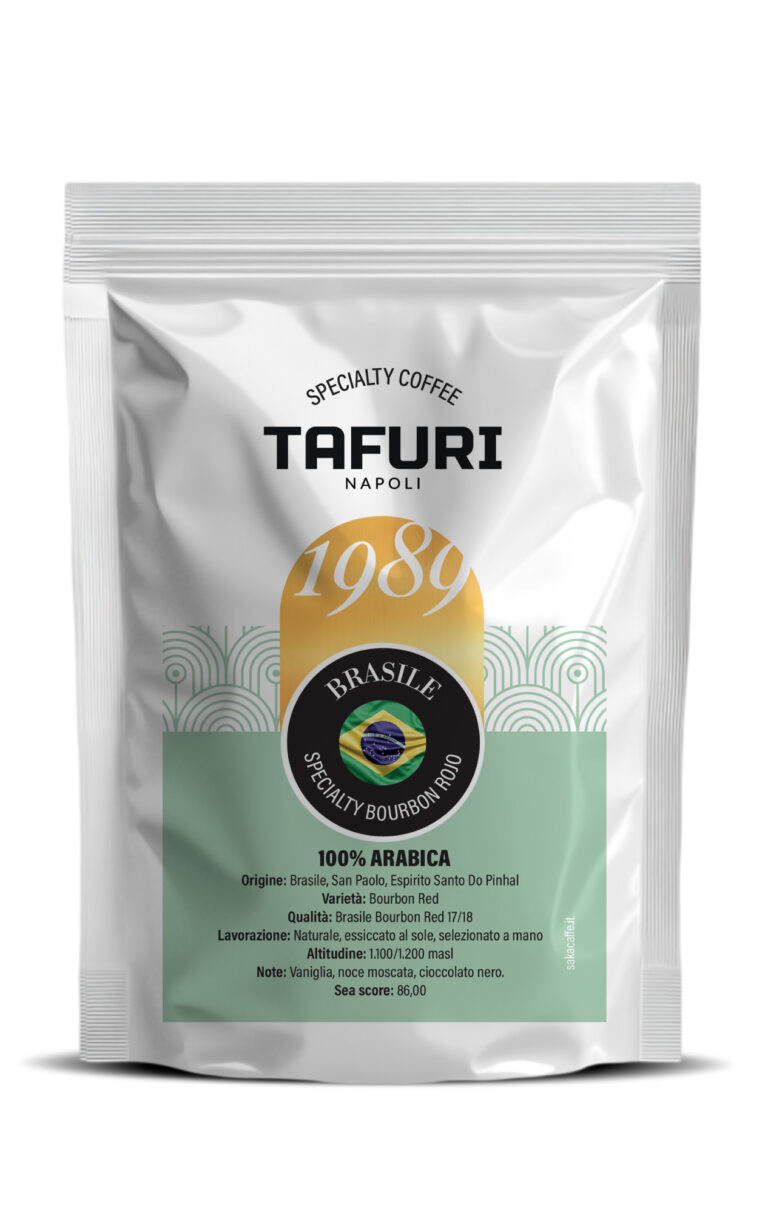 BRASILE, Bourbon Rojo - Specialty caffè 100% Arabica in chicchi, Tafuri, 250gr.