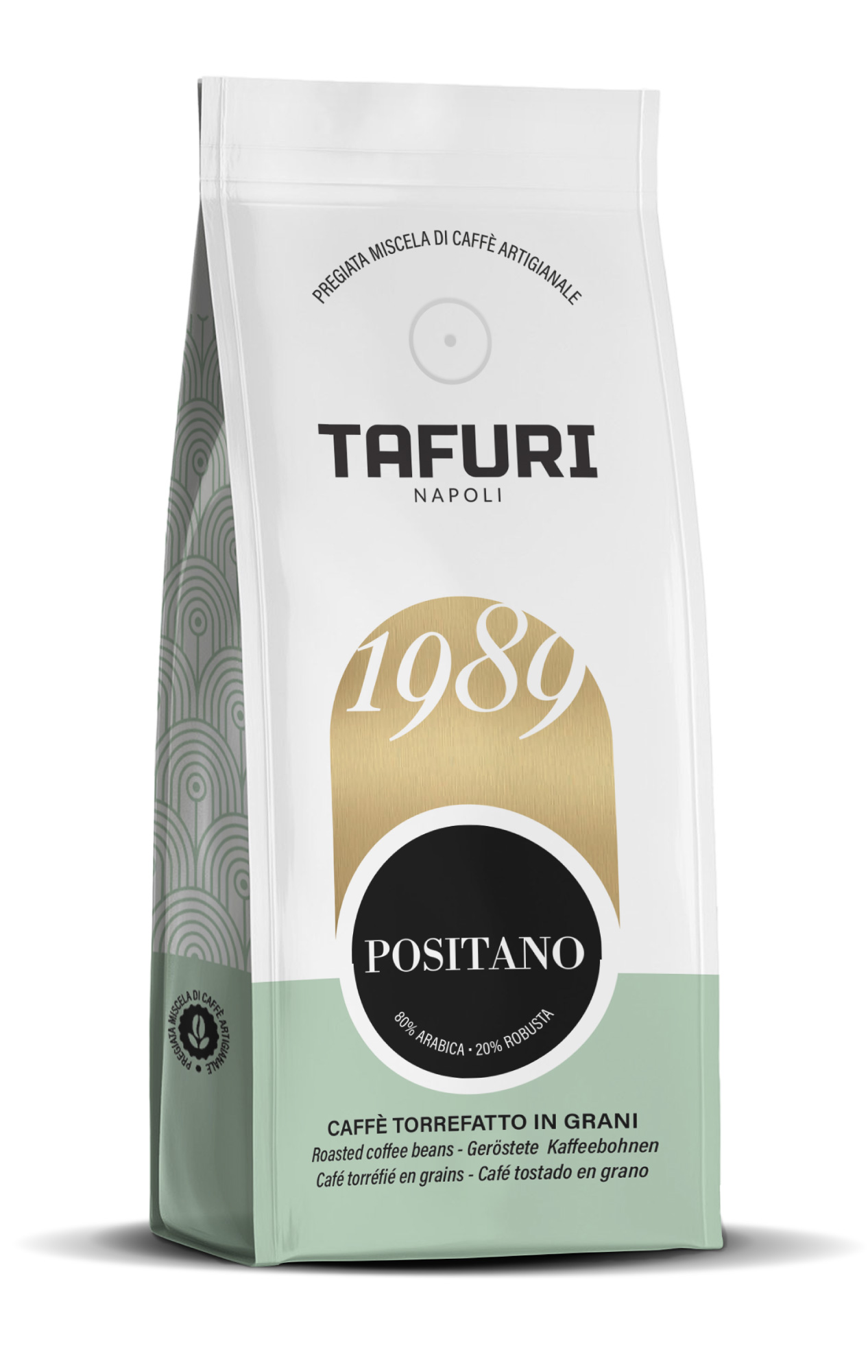 Positano, Costiera Amalfitana - Tafuri miscela di caffè Arabica e robusta in grani, 1Kg