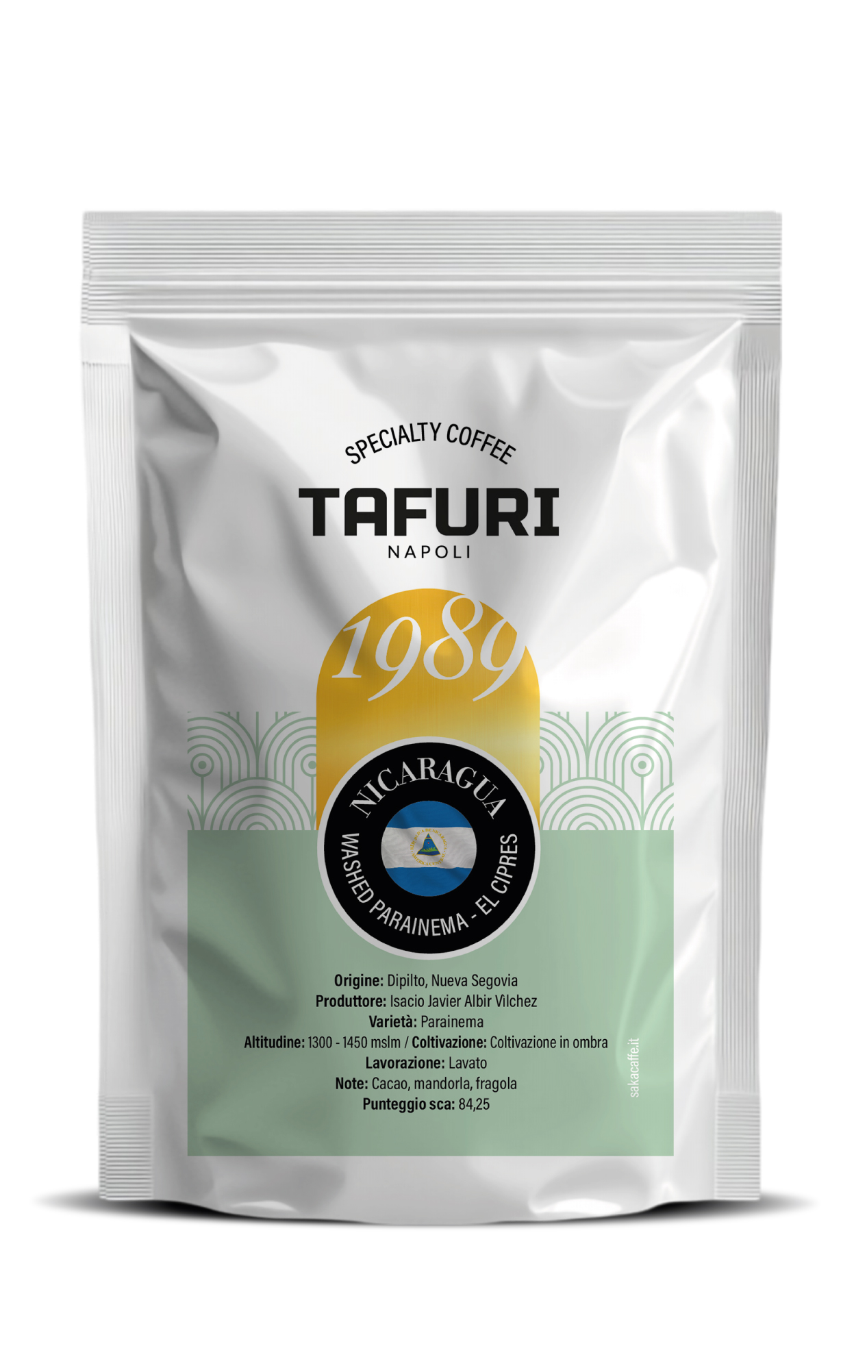 NICARAGUA, WASHED PARAINEMA EL CRIPES - Specialty caffè 100% Arabica in chicchi, Tafuri, 250gr
